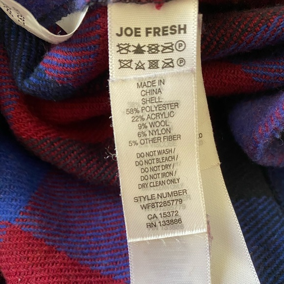 Joe Fresh | Plaid Mini Skirt | size 12 💙❤️ - Picture 5 of 5